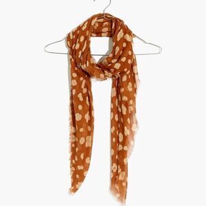 NEW‎ Madewell Brushed Leopard Scarf, color: warm coffee